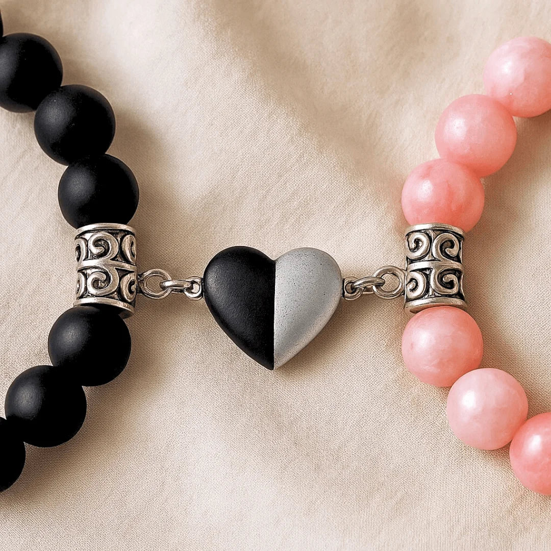 BRACELETS AMORE - Jade Rose & Onyx