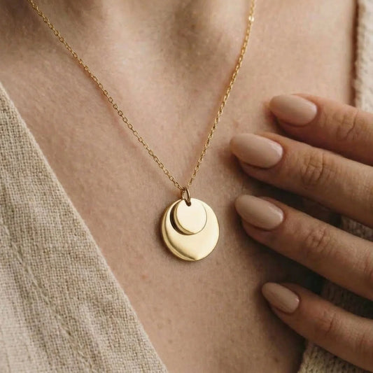 COLLIER ÉCLIPSE - Doré Or Jaune 18k