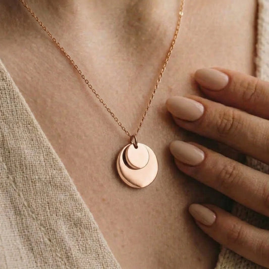 COLLIER ÉCLIPSE - Doré Or Rose 18k