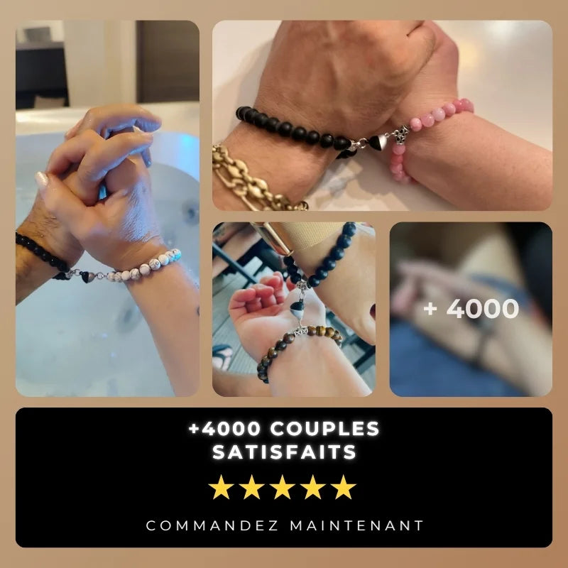 BRACELETS AMORE - Jade Rose & Onyx