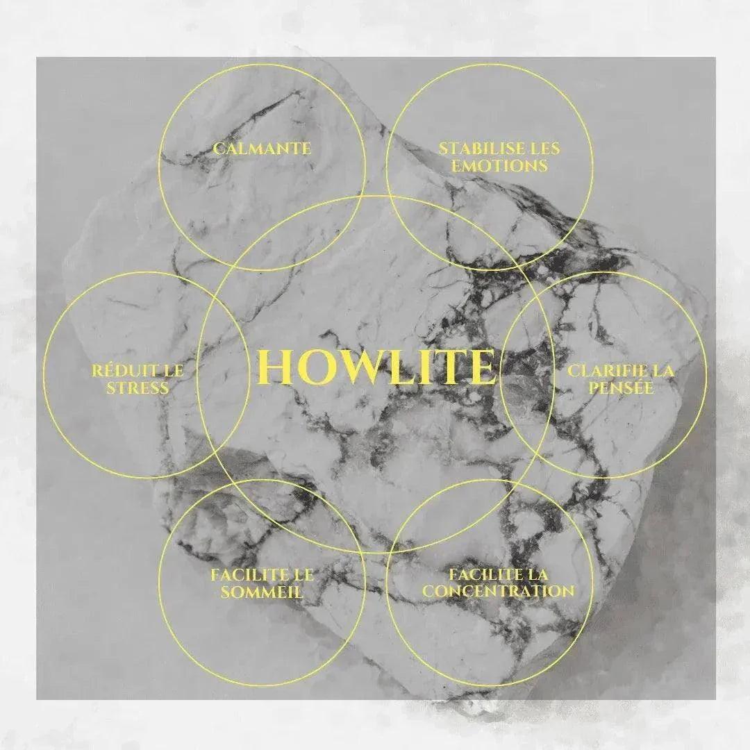 Bracelet GUARDA - Pierre Howlite