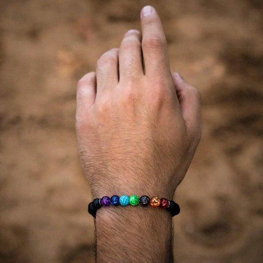 bracelet-7-chakras-bijou-homme-sur-bois