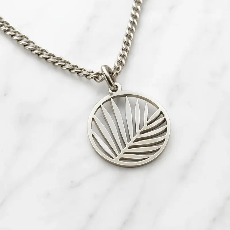 COLLIER ARECA - Argent