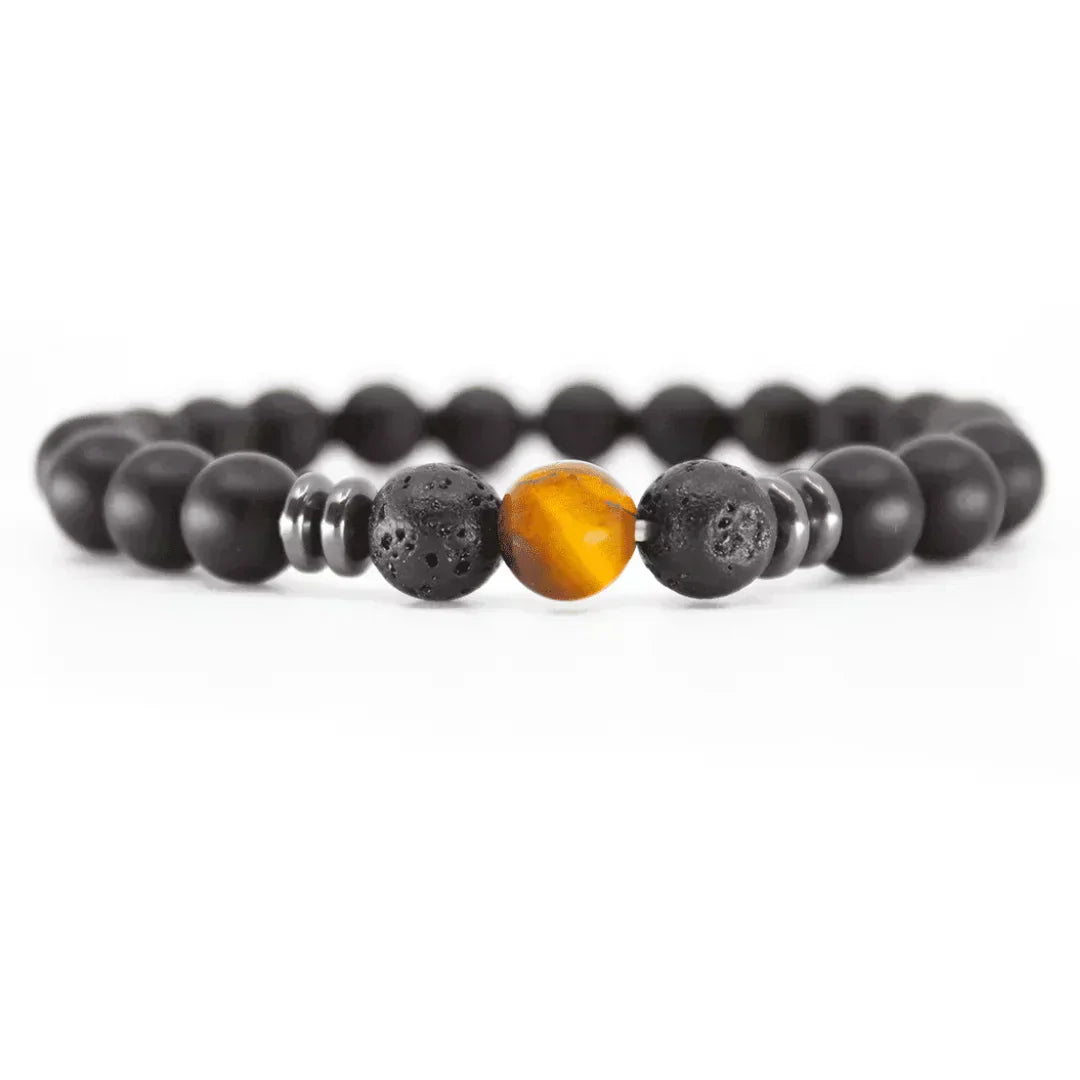 Bracelet en Œil de Tigre –  Pierre naturelle pour force intérieure et courage personnel.
