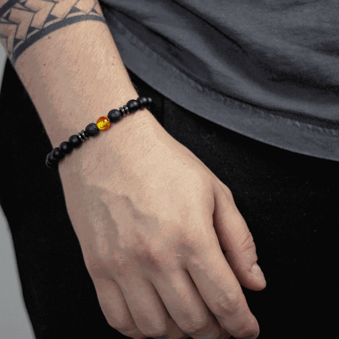 cadeau homme 30ans 40 ans bijou  Ambre