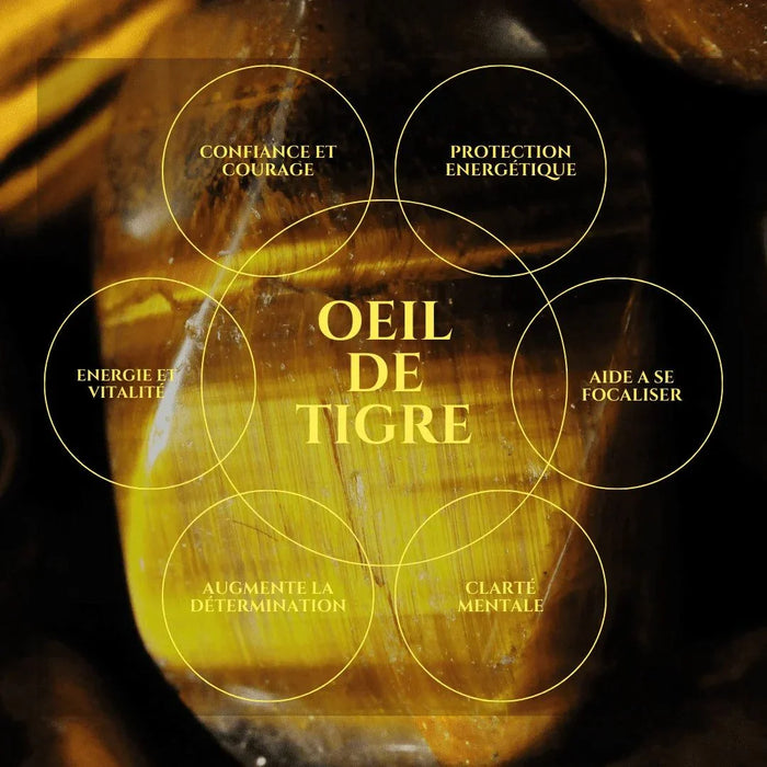 Bracelet GUARDA en pierre naturelle Œil de Tigre
