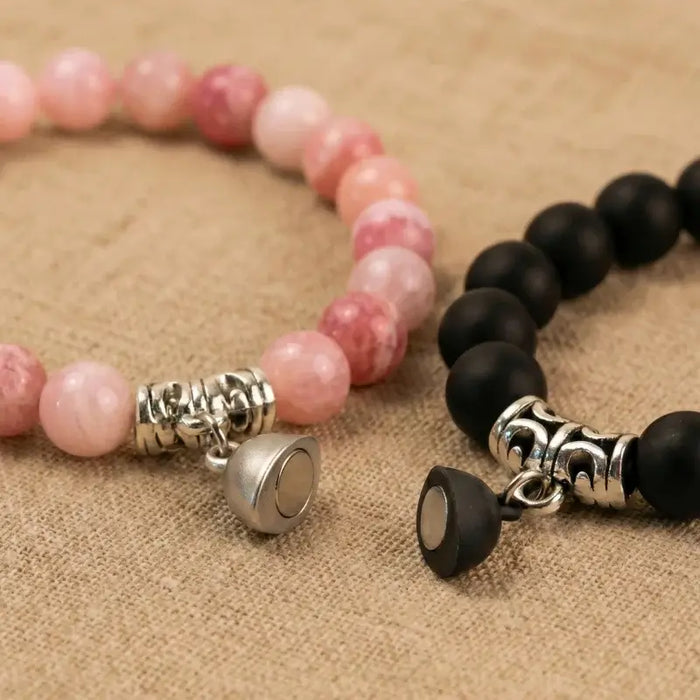 BRACELETS AMORE - Jade Rose & Onyx