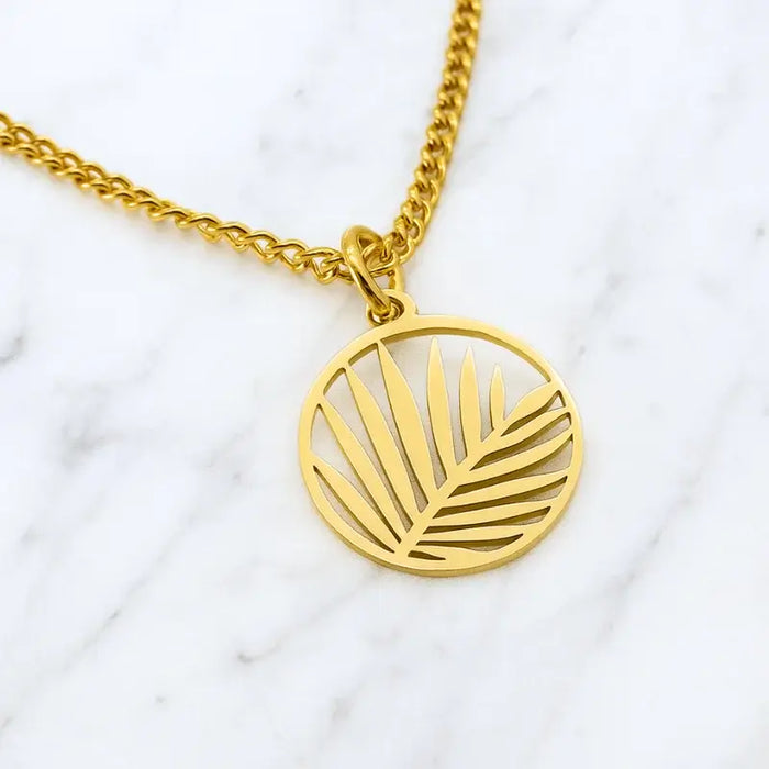 COLLIER ARECA - Or Jaune