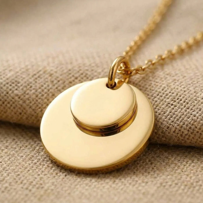 Collier Éclipse - Doré Or Jaune 18k