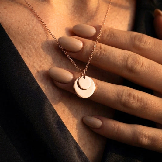 COLLIER ÉCLIPSE - Doré Or Rose 18k