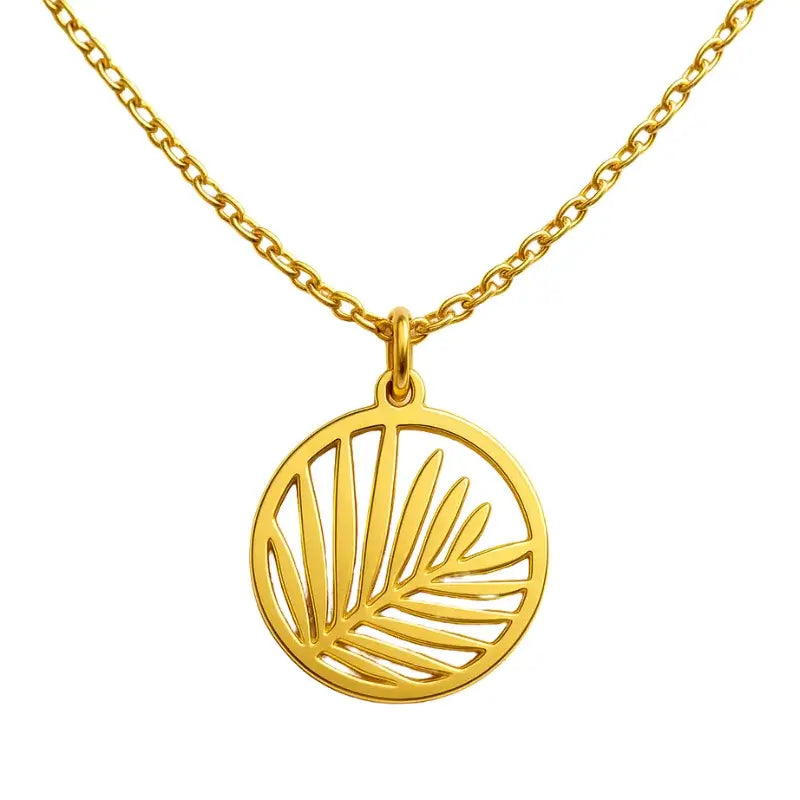 COLLIER ARECA - Or Jaune