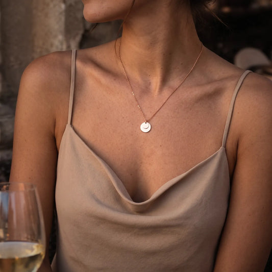 COLLIER ÉCLIPSE - Doré Or Rose 18k