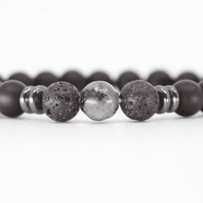 bracelet pierre naturelle 8mm onyx basalte labradorite