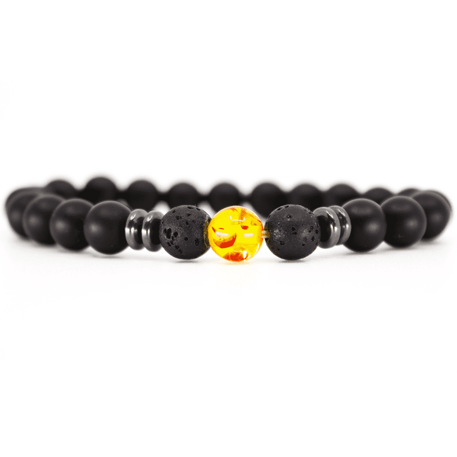 bracelet pierre naturelle 8mm Ambre