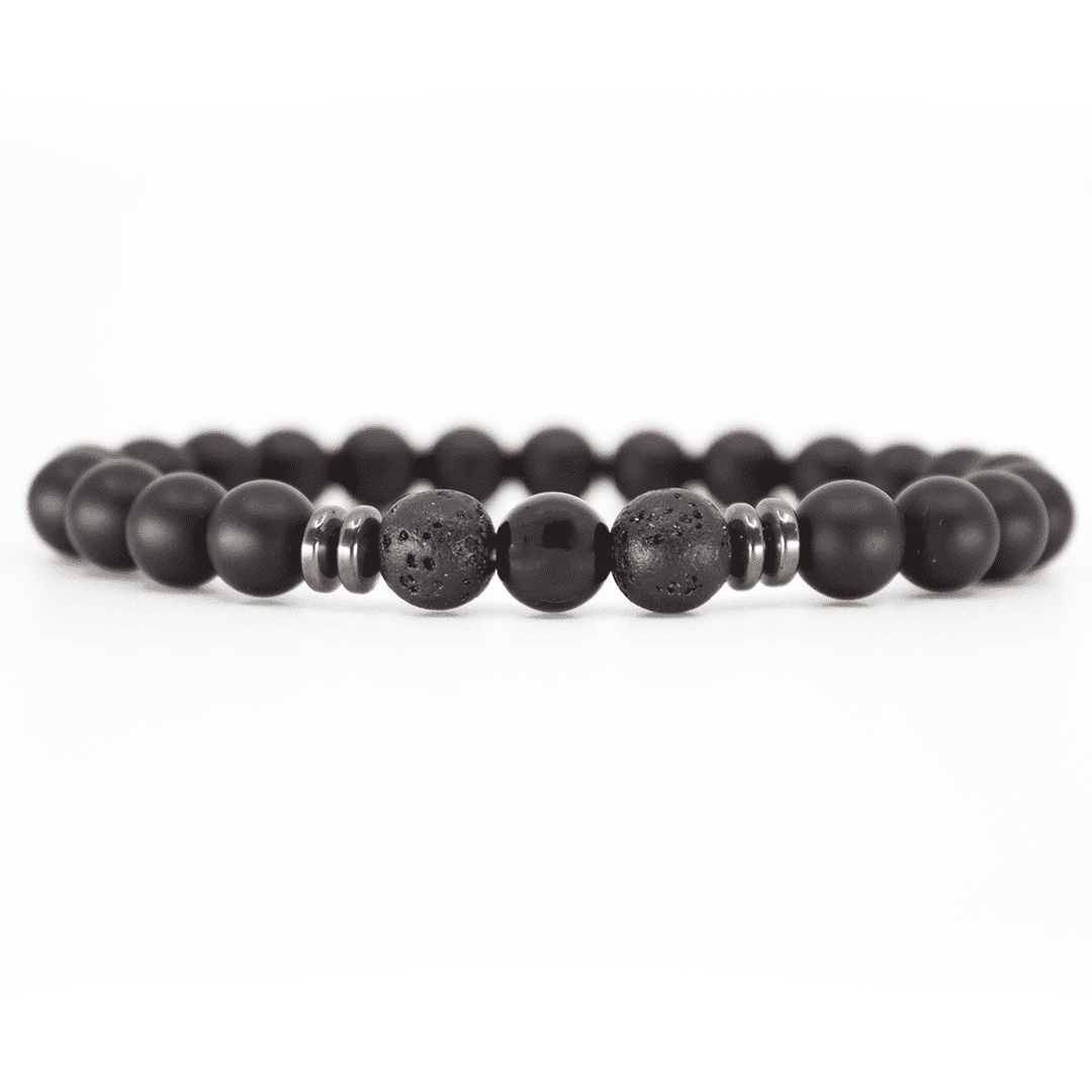 bracelet pierre naturelle 8mm Onyx