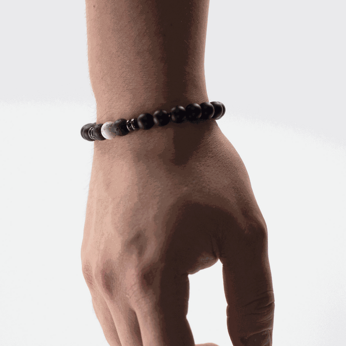 bracelet homme pierre énergie positive Howlite