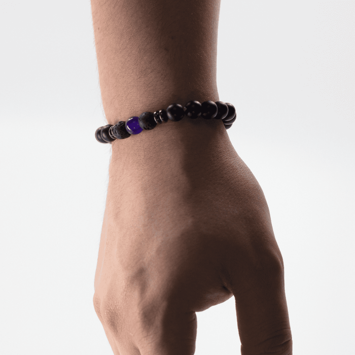 bracelet homme pierre énergie positive jade mauve
