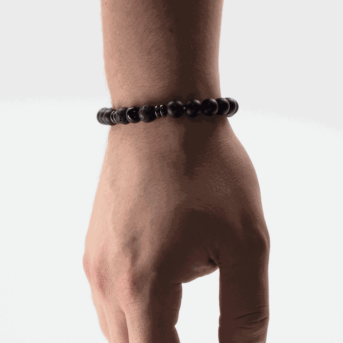 bracelet homme pierre énergie positive Onyx