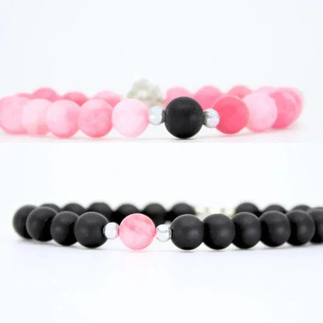 Bracelets AMORE - Jade Rose & Onyx