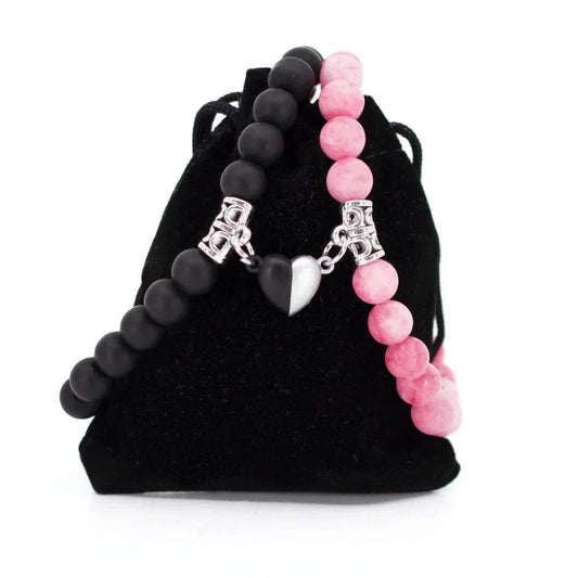 BRACELETS AMORE - Jade Rose & Onyx (PACK AMORE)