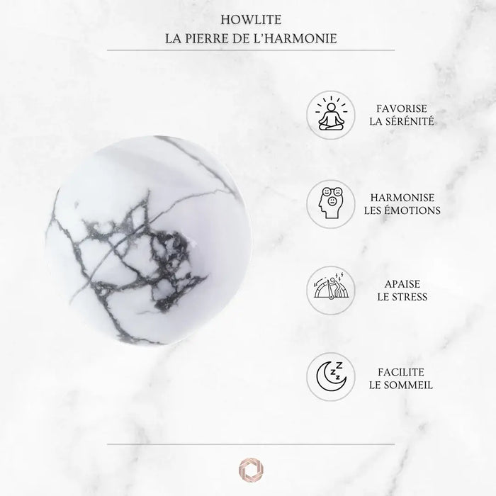 Propriétés de la howlite – Sérénité, émotions apaisées, sommeil réparateur | Antaluna