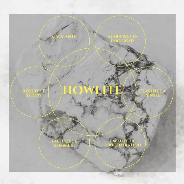 Bracelet GUARDA - Pierre Howlite