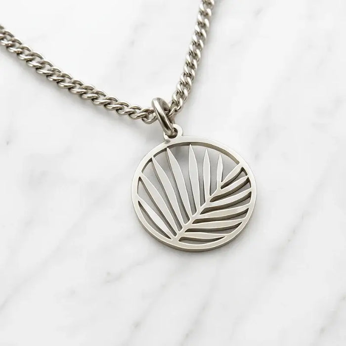 COLLIER ARECA - Argent
