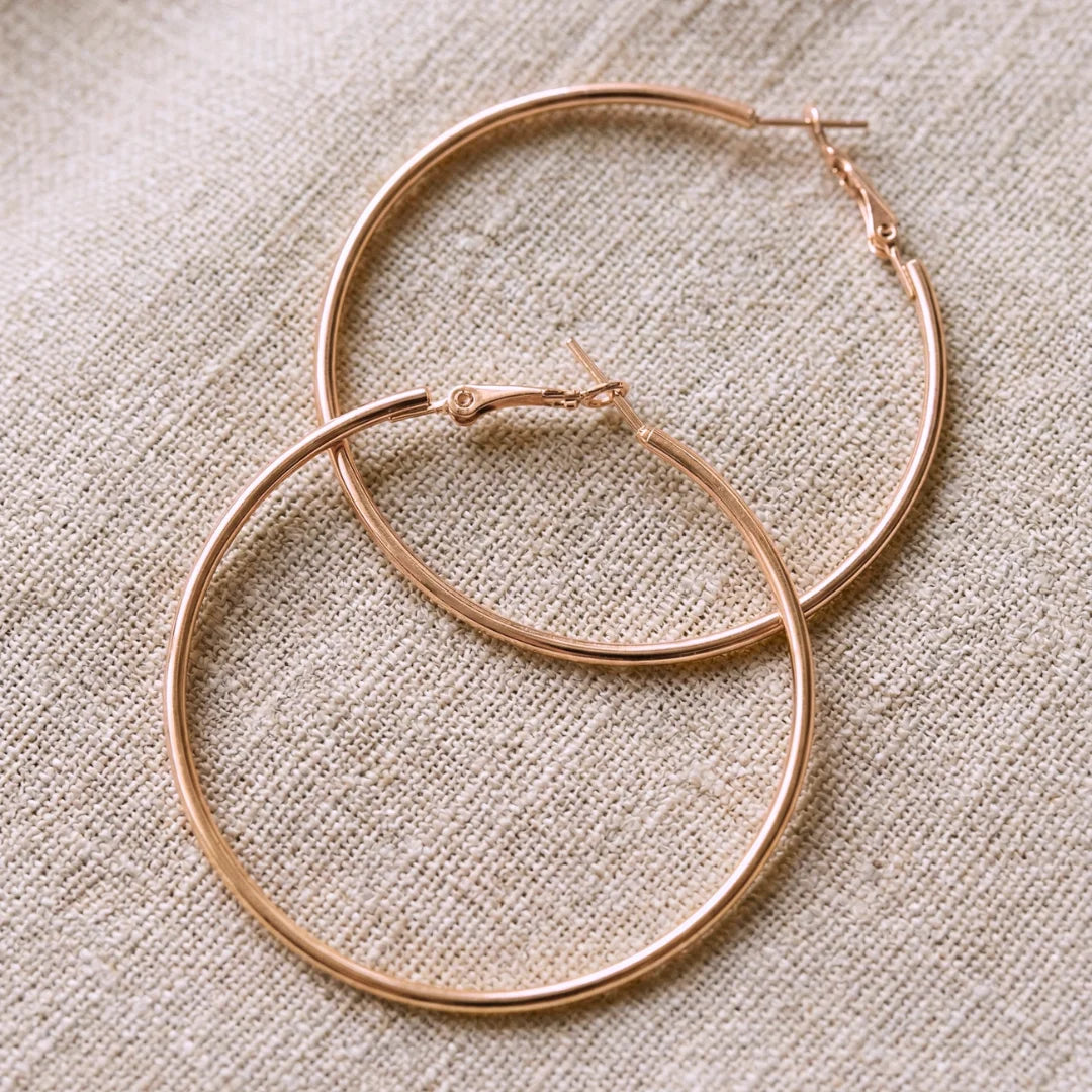 CRÉOLES ÉLÉGANCE - Doré Or Rose 18k