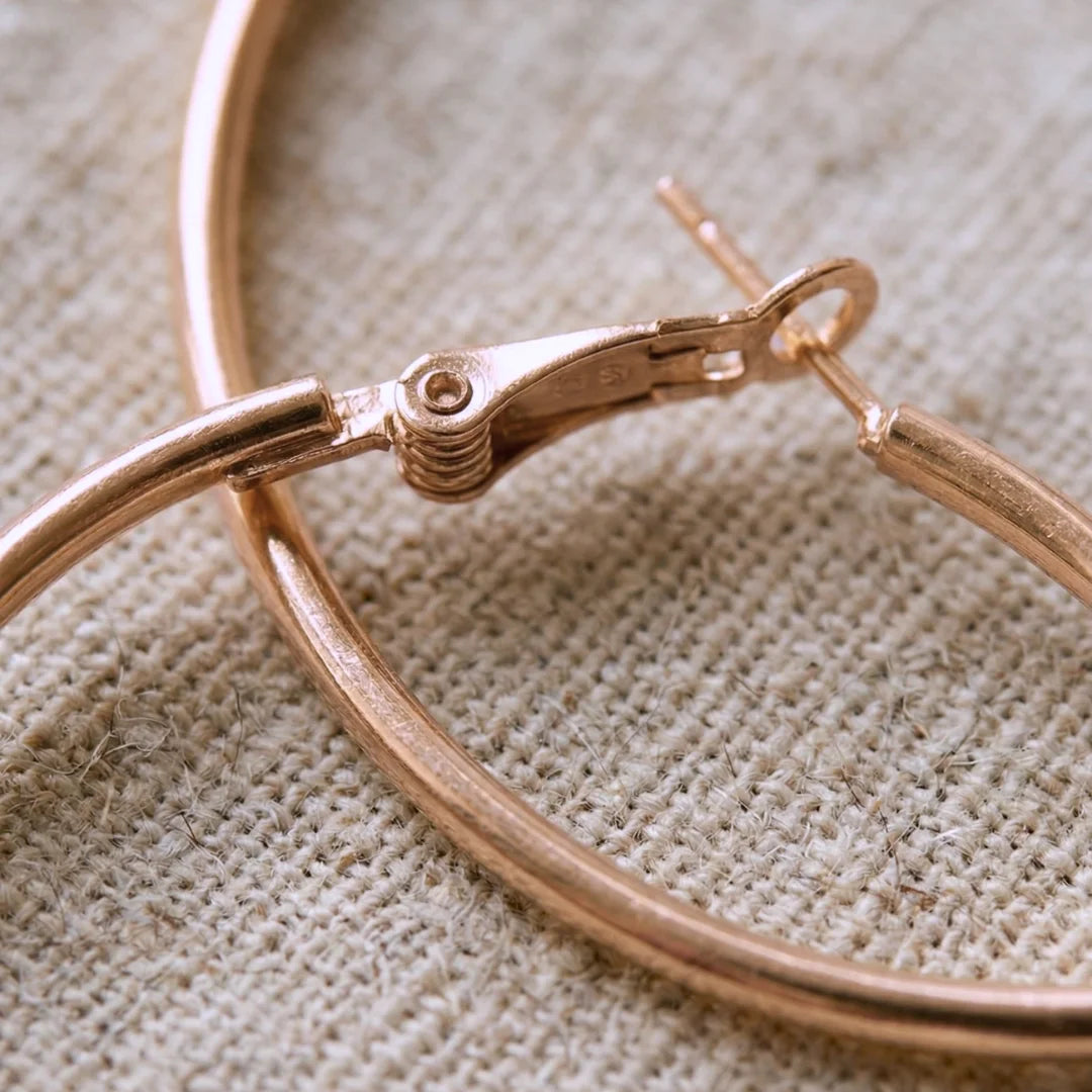 CRÉOLES ÉLÉGANCE - Doré Or Rose 18k