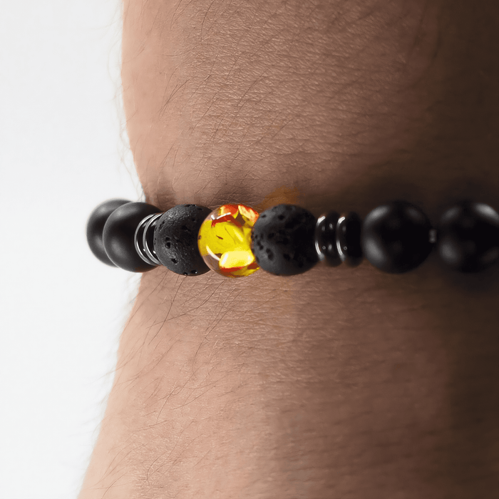 bracelet pierre naturelle homme Ambre