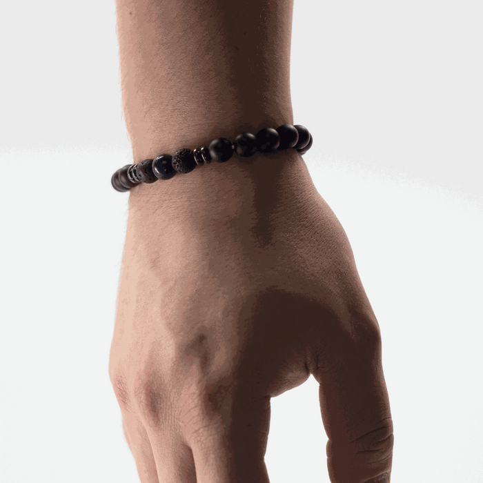 bracelet homme pierre énergie positive lapis lazuli