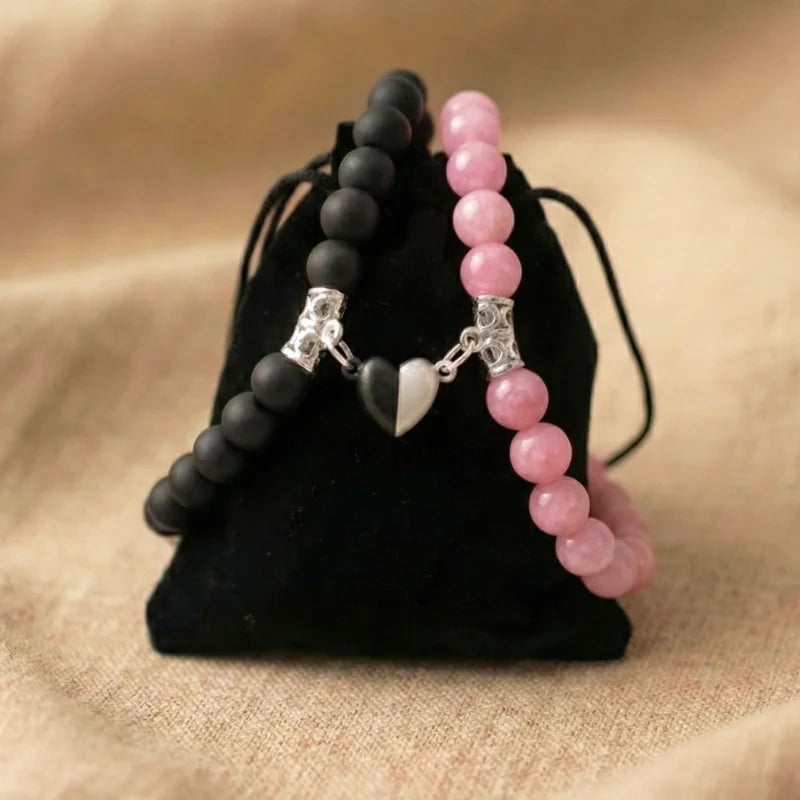 BRACELETS AMORE - Jade Rose & Onyx